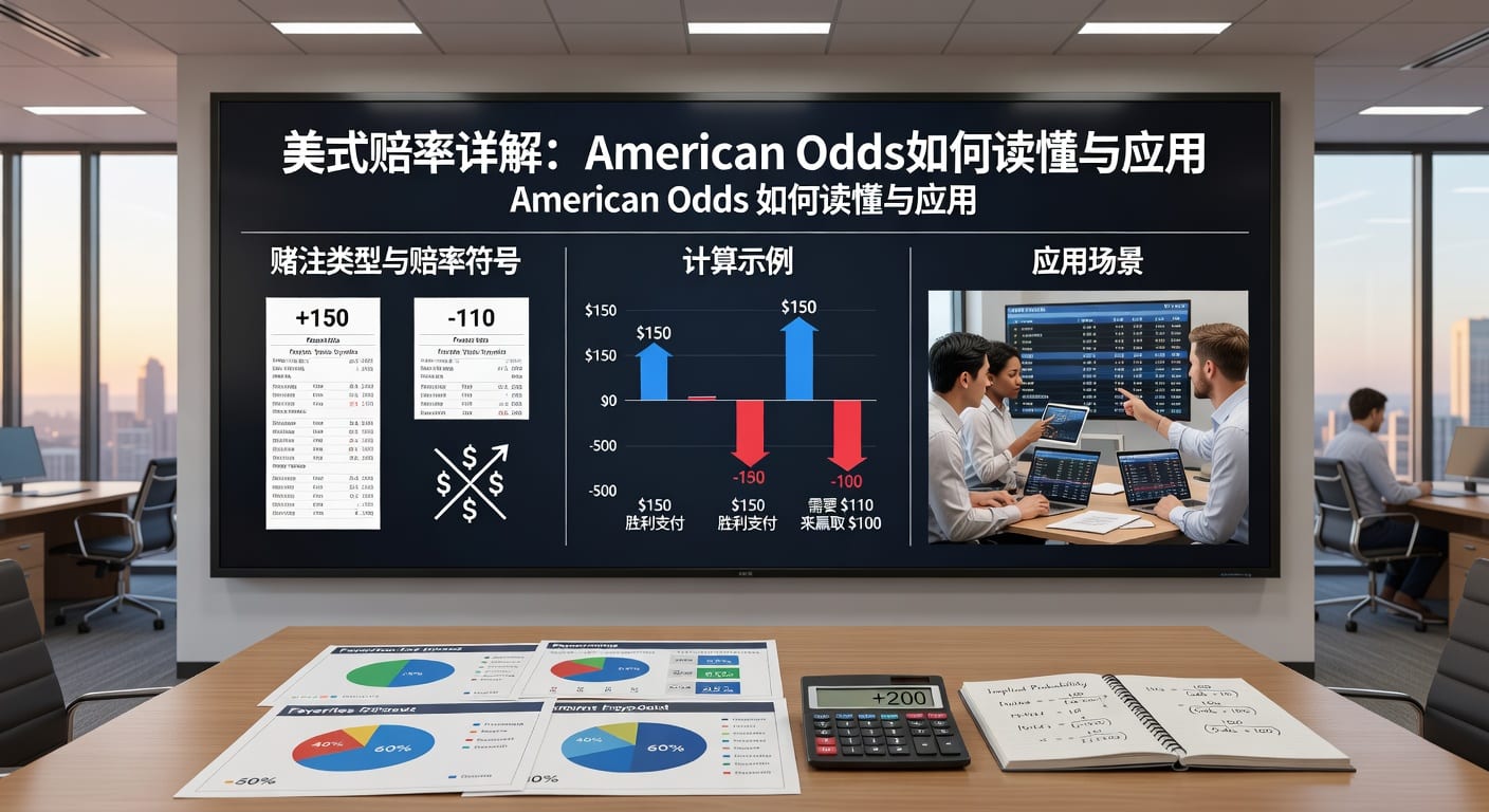 美式赔率 (American Odds) 解析：新手入门与实战技巧分享